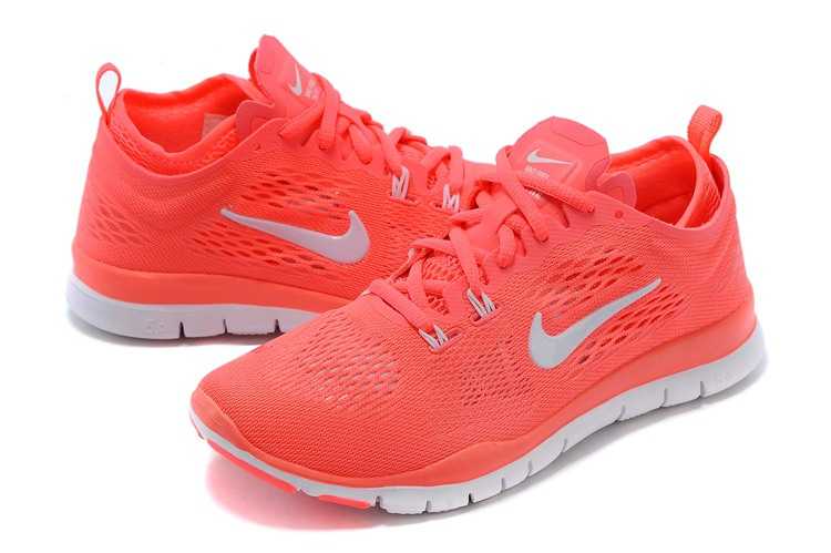 Nike Free 5.0 V2 femme sport livraison gratuite chaussures blanc orange sport